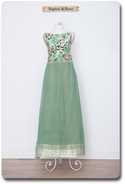 PRATI ANNACQUATI LONG SARI DRESS